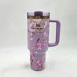 Stanley x Love Shack Fancy Quencher – "Happy Thoughts" Rosa Beaux Purple, 40 oz