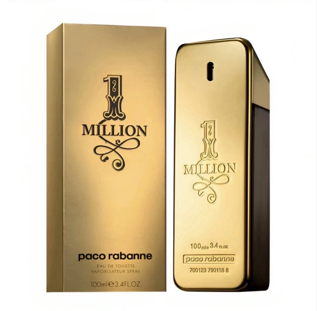Paco Rabanne 1 Million Eau De Toilette Spray for Men - 3.4oz / 100ml - New