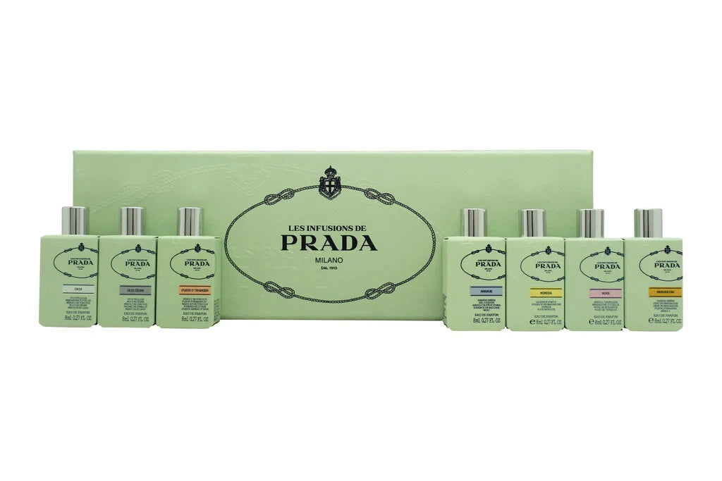 Prada Les Infusions Discovery Set - 7 Pieces x 8ml/0.27fl oz EDP - Women's Perfume - New in Box Sealed