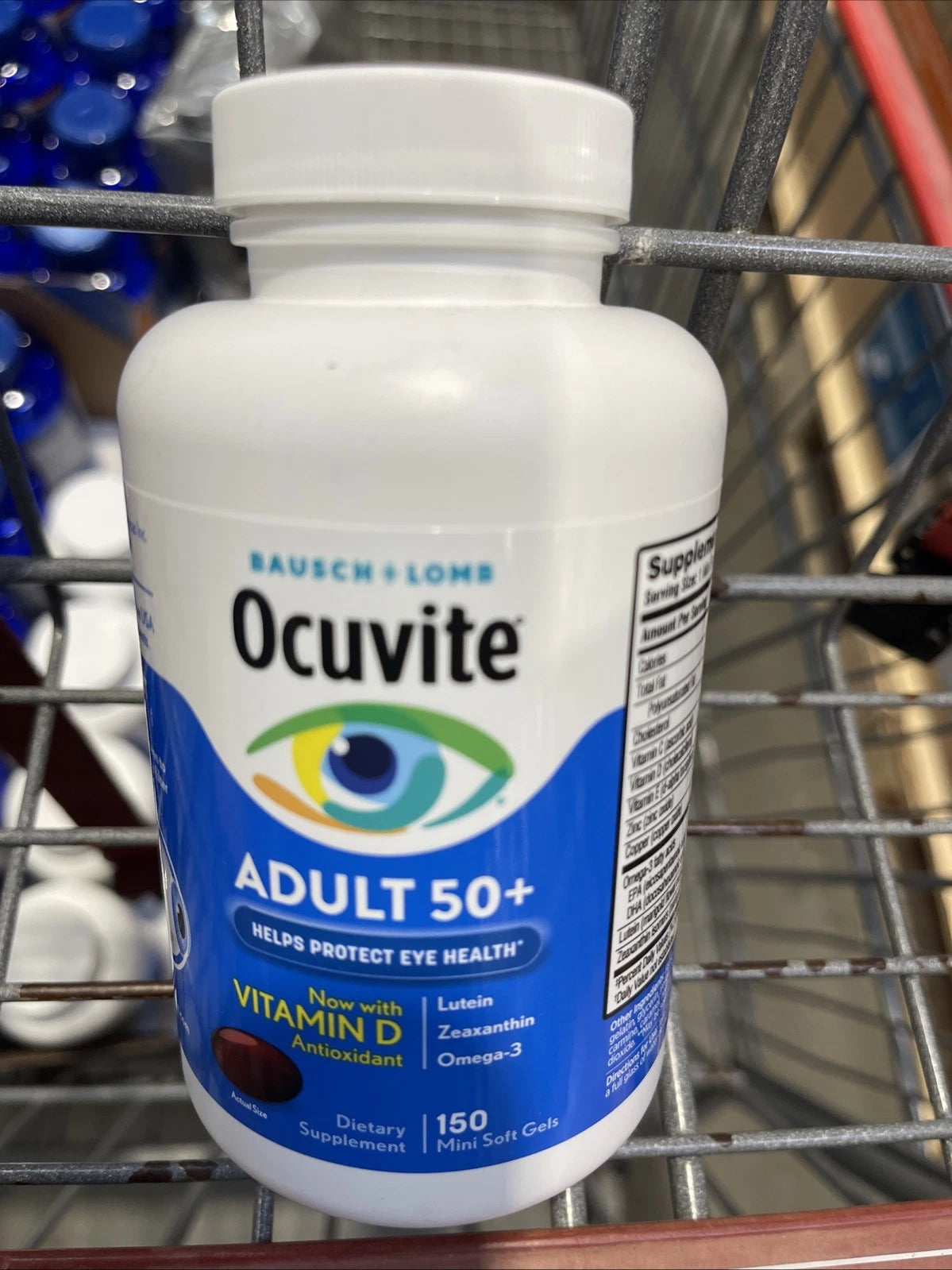 Bausch + Lomb Ocuvite Adult 50+ Eye Vitamin & Mineral Supplement 150 Softgels