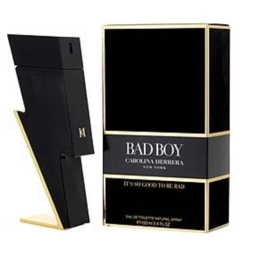 Carolina Herrera Bad Boy Eau De Toilette for Men - 3.4 oz / 100ml - New