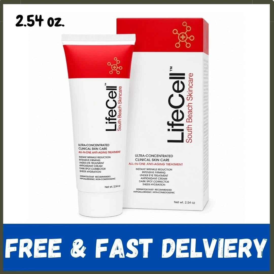 New Live Cell South Beach Skincare All-In-One Anti-Aging Treatment - 2.54 oz - Brand New Sealed