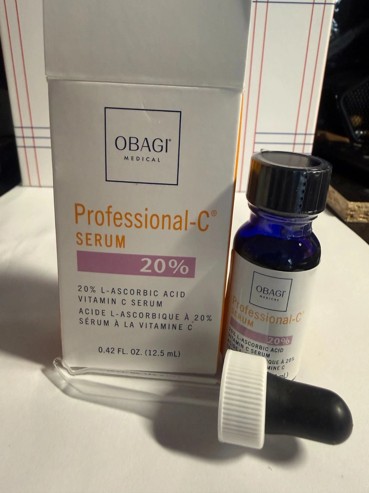 Obagi Medical Professional-C Serum 20% Vitamin C 0.42 fl oz / 12.5 mL NEW Sealed w/ Dropper
