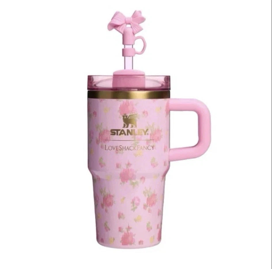 STANLEY x LoveShackFancy 20oz FlowState Quencher Ibiza Sunset Pink NEW Sealed