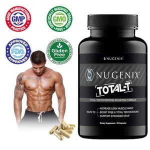Total-T Testosterone Booster Enhance Energy & Performance Support Muscle Formula 90 Capsules USA