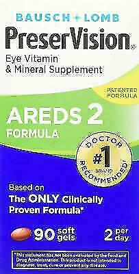 Bausch + Lomb PreserVision AB69790 Eye Vitamin & Mineral Supplement 90 Softgels