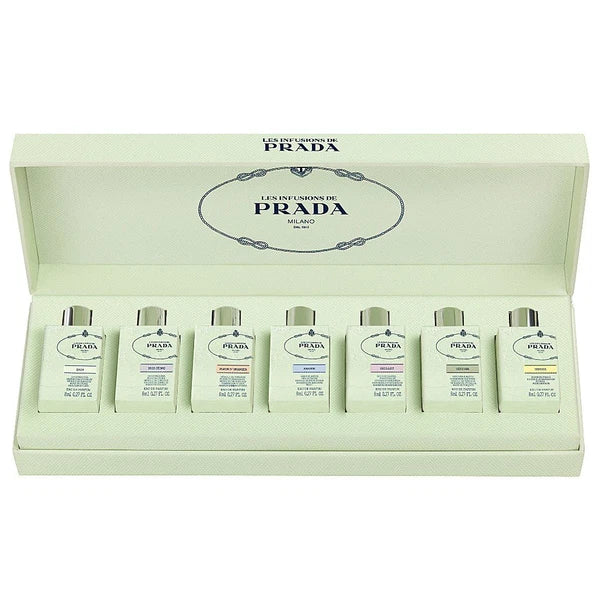 Prada Les Infusions Discovery Set - 7 Pieces x 8ml/0.27fl oz EDP - Women's Perfume - New in Box Sealed