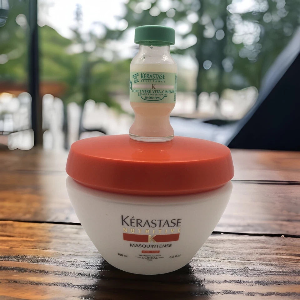 Kérastase Nutritive Aqua-Oleum Vial + Masquintense Duo 6.8oz