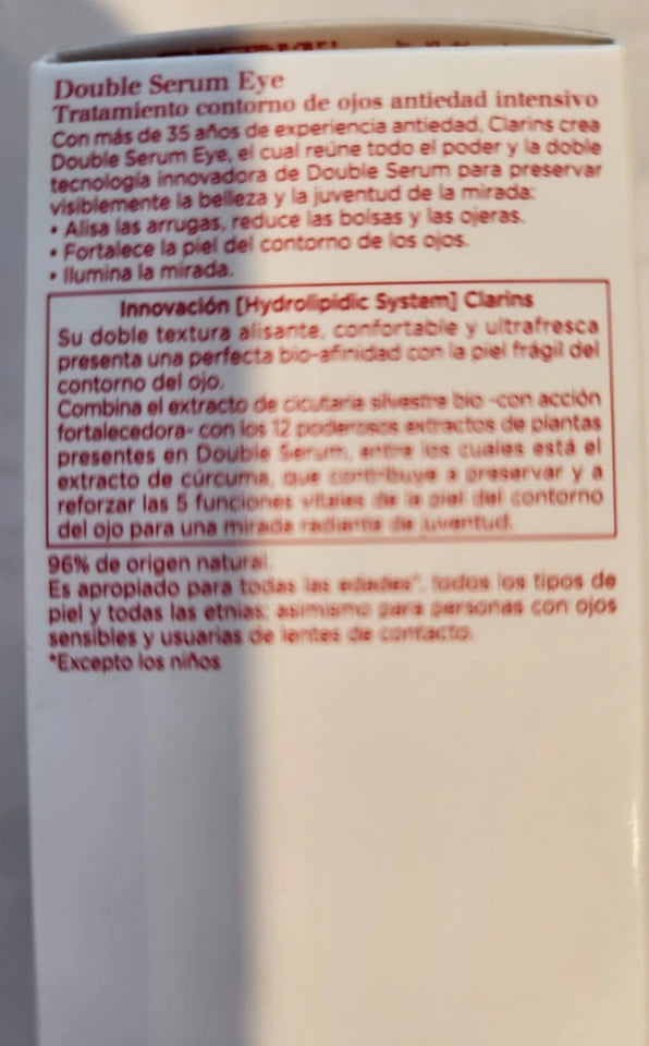 Double Serum Eye Global Age Control Concentrate - 0.6 oz - Anti-Aging Eye Care - New Sealed