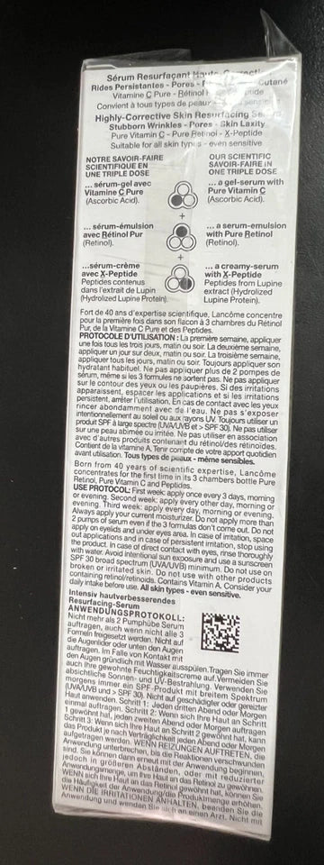 Lancôme Rénergie C.R.X. Triple Serum 50ml Retinol Peptide Anti-Aging