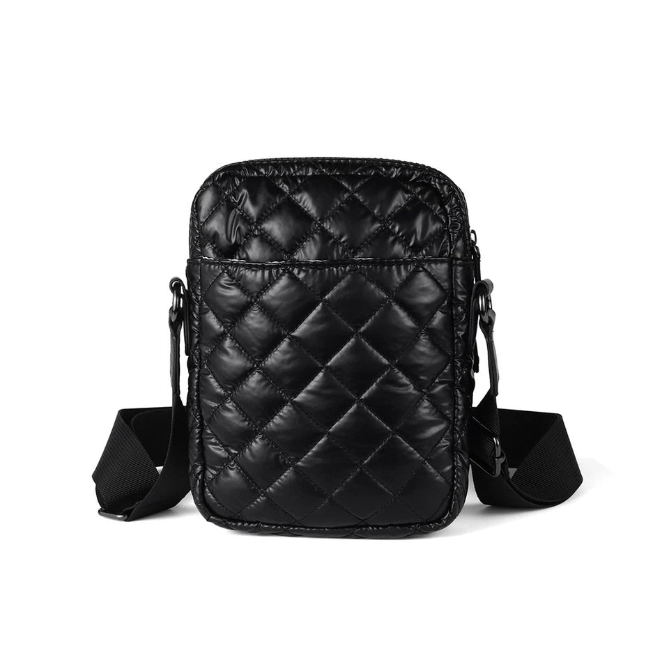 Ladies Nylon Puffer Quilt Crossbody Bag by Nollia Lightweight Shoulder Purse
