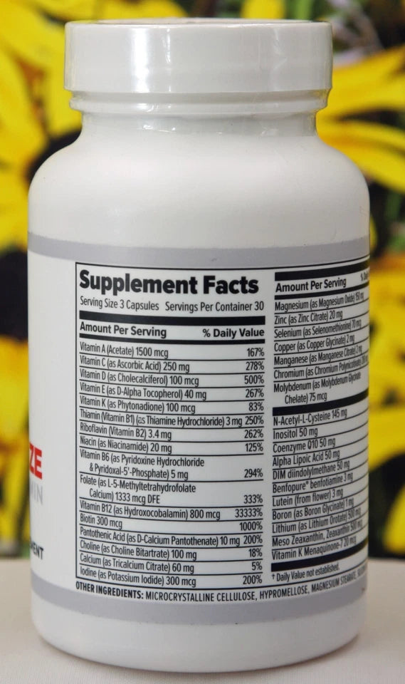 10X Health Optimize Methylated Multivitamin 90 Capsules – Exp 10/2026