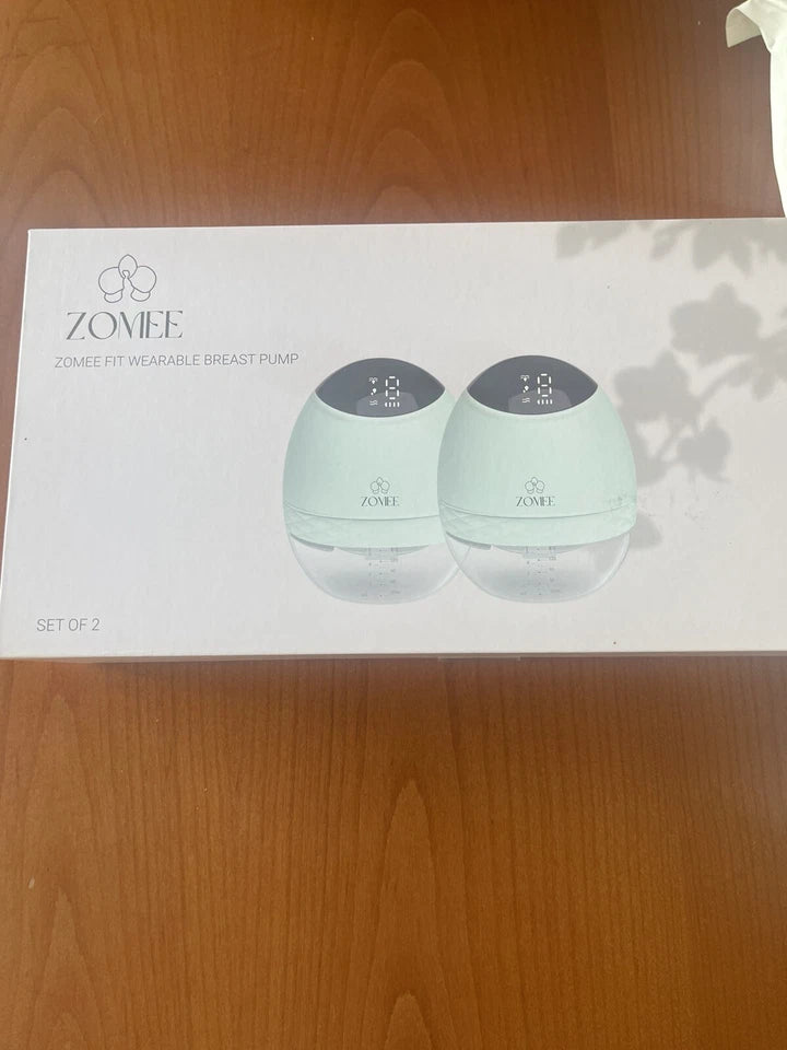 Zomee Fit Wearable Breast Pump with Breast Milk Storage Bags – New