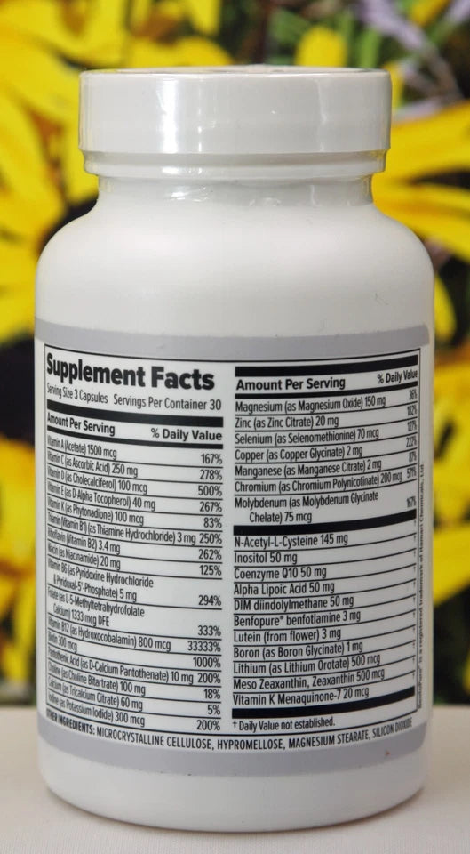 10X Health Optimize Methylated Multivitamin 90 Capsules – Exp 10/2026