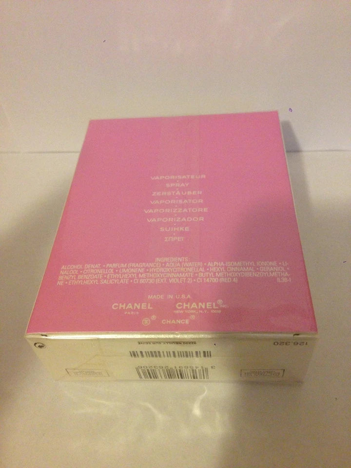CHANCE EAU TENDRE by CHANEL Eau de Toilette for Women 3.4 oz / 100ml Spray – Sealed