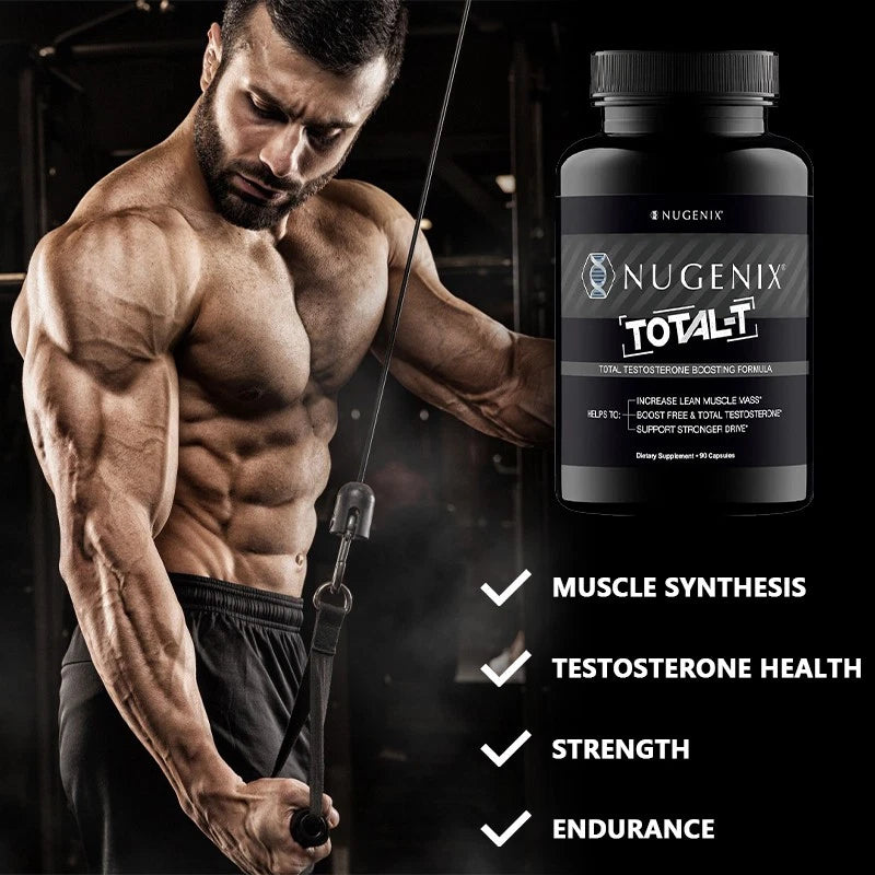 Total-T Testosterone Booster Enhance Energy & Performance Support Muscle Formula 90 Capsules USA