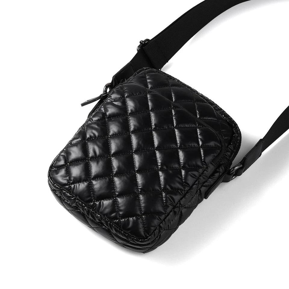 Ladies Nylon Puffer Quilt Crossbody Bag by Nollia Lightweight Shoulder Purse