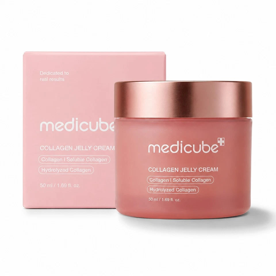 MEDICUBE Genuine Collagen Jelly Cream 50ml – Glass Glow Wrinkle Care | K-Beauty