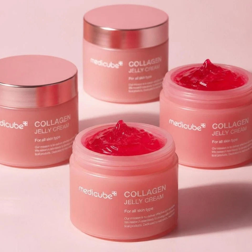 MEDICUBE Genuine Collagen Jelly Cream 50ml – Glass Glow Wrinkle Care | K-Beauty