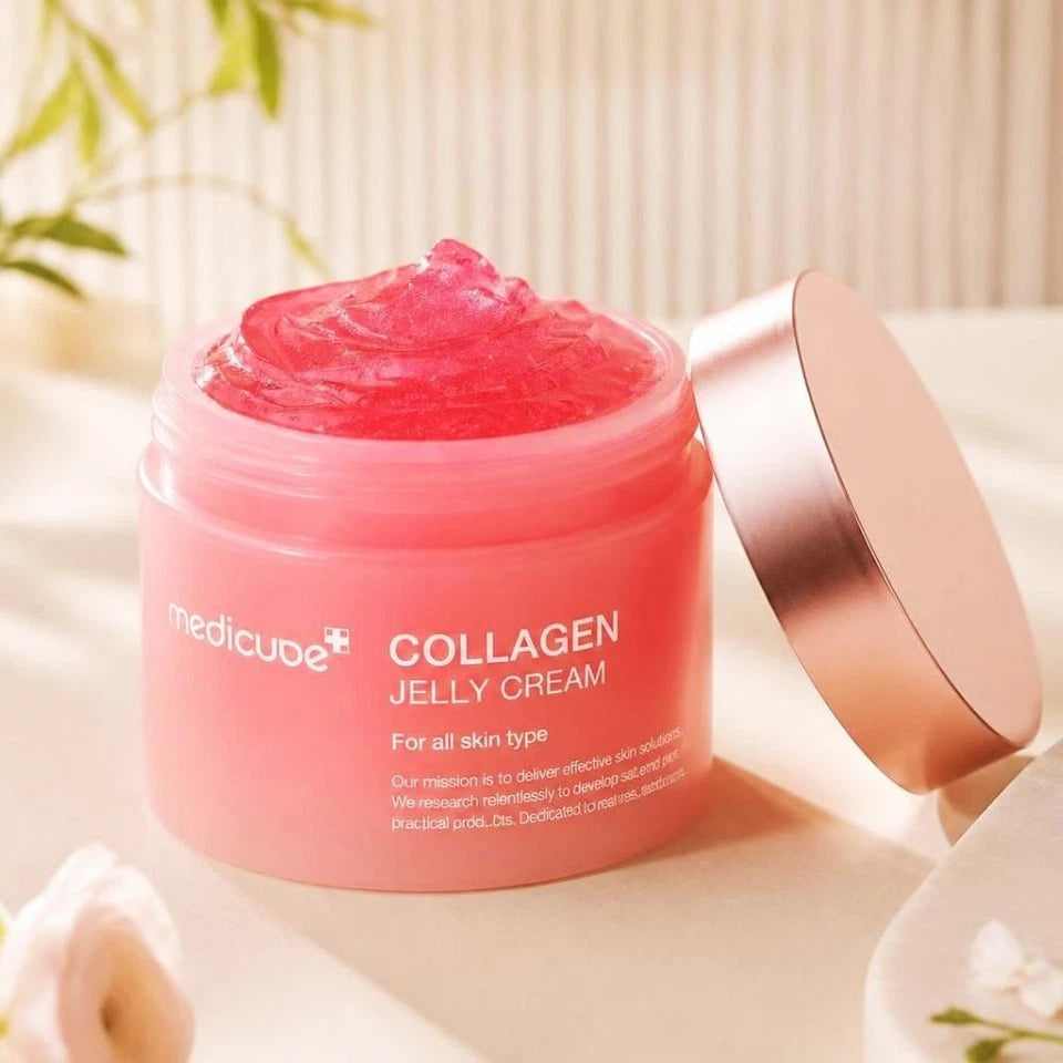MEDICUBE Genuine Collagen Jelly Cream 50ml – Glass Glow Wrinkle Care | K-Beauty