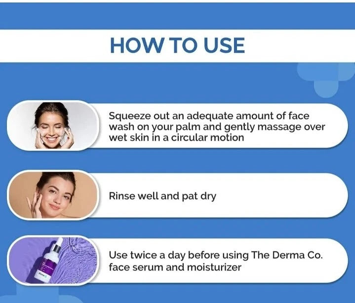 The Derma Co 1% Salicylic Acid Gel Face Wash – For Active Acne 100ml