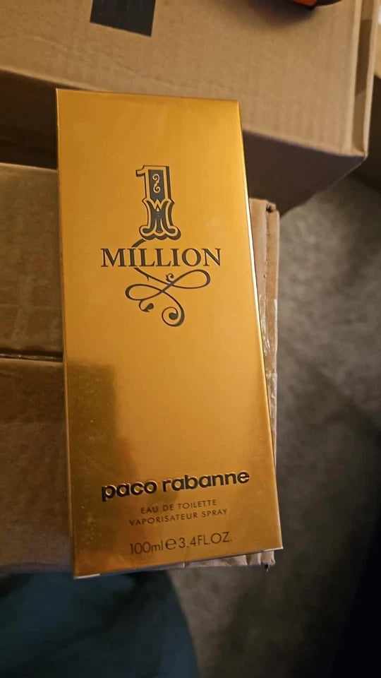 Paco Rabanne 1 Million Eau De Toilette Spray for Men - 3.4oz / 100ml - New