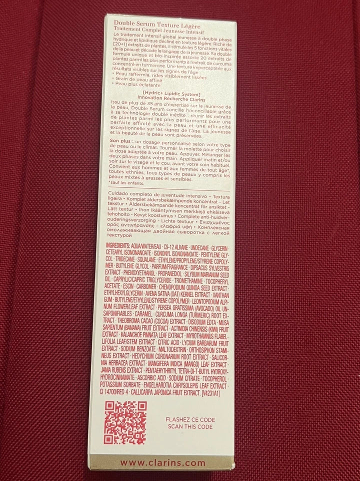 Clarins Double Serum Complete Age Control Concentrate 50 mL New