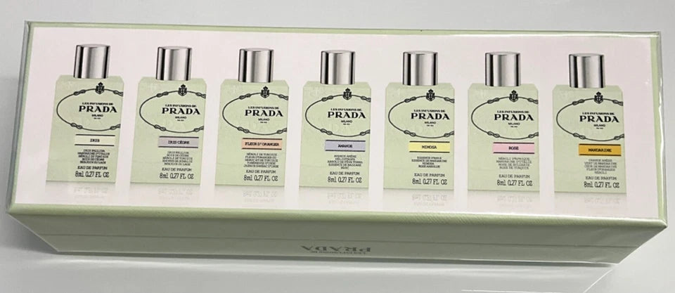 Prada Les Infusions Discovery Set - 7 Pieces x 8ml/0.27fl oz EDP - Women's Perfume - New in Box Sealed