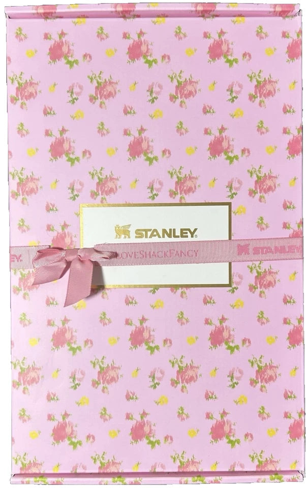 STANLEY x LoveShackFancy 20oz FlowState Quencher Ibiza Sunset Pink NEW Sealed