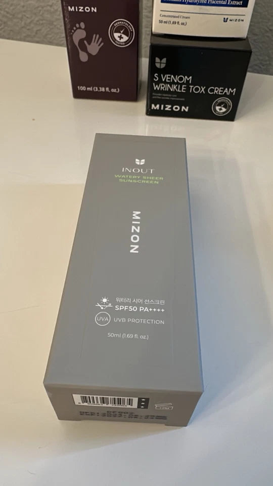 ✨ MIZON 4Pc Skincare Set | SPF50 Sunscreen, Placenta Ampoule & Wrinkle Tox Cream