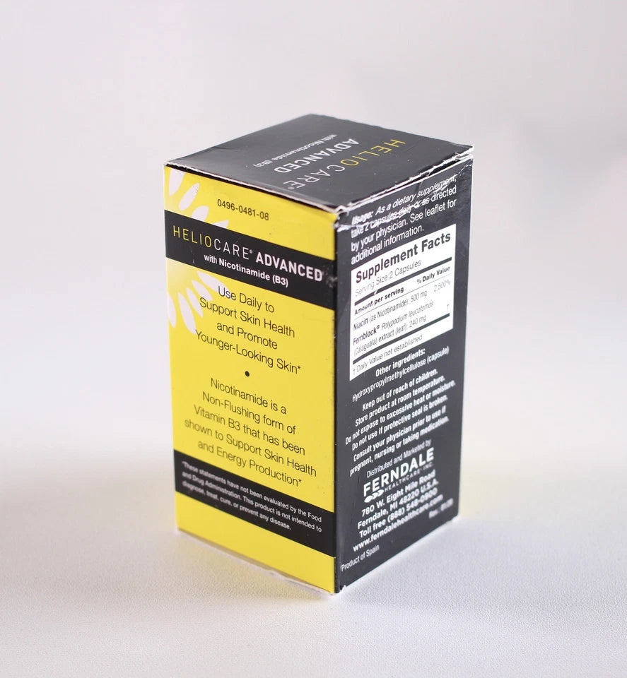 Heliocare Advanced with Nicotinamide B3 Skin Health Supplement 120 Capsules